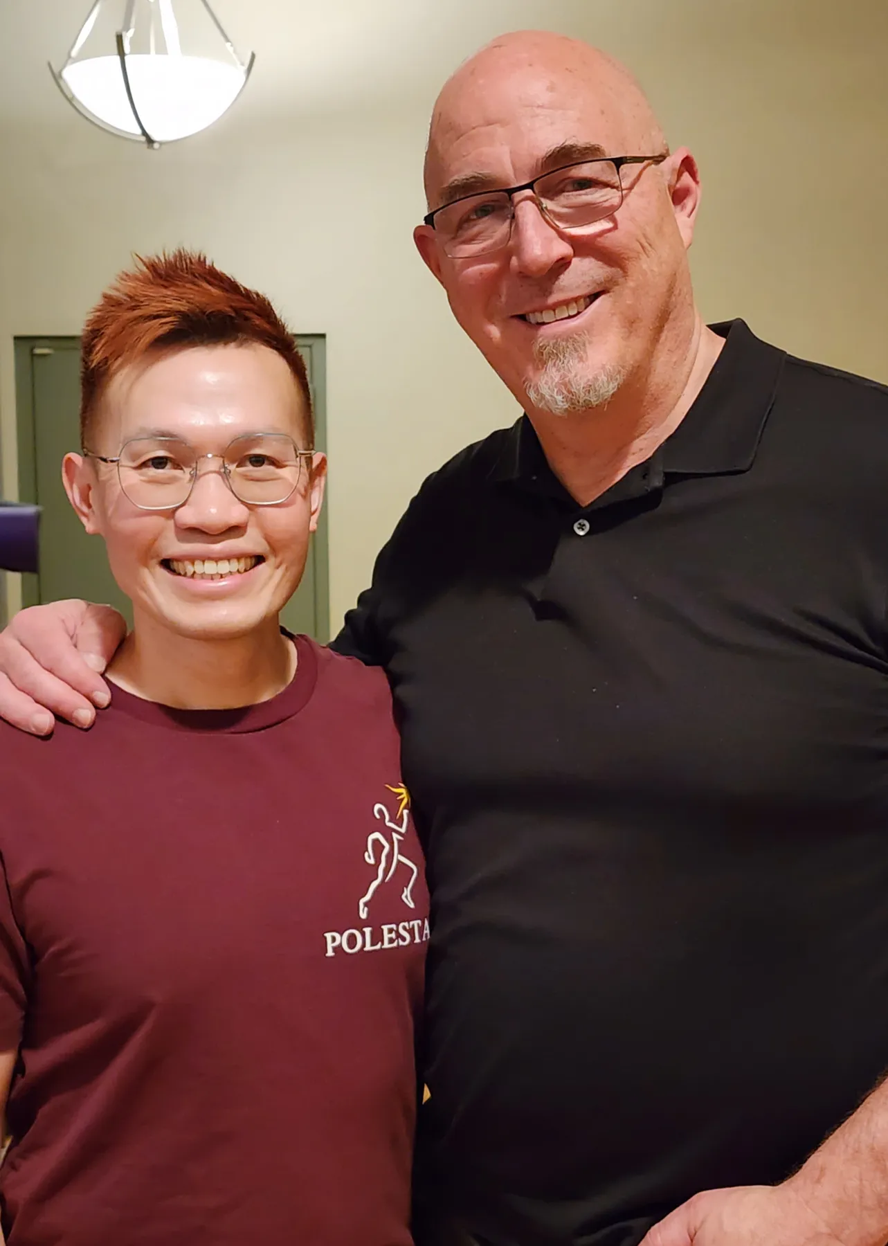 Gary Fok with Dr. Brent Anderson, founder of Polestar Pilates.
