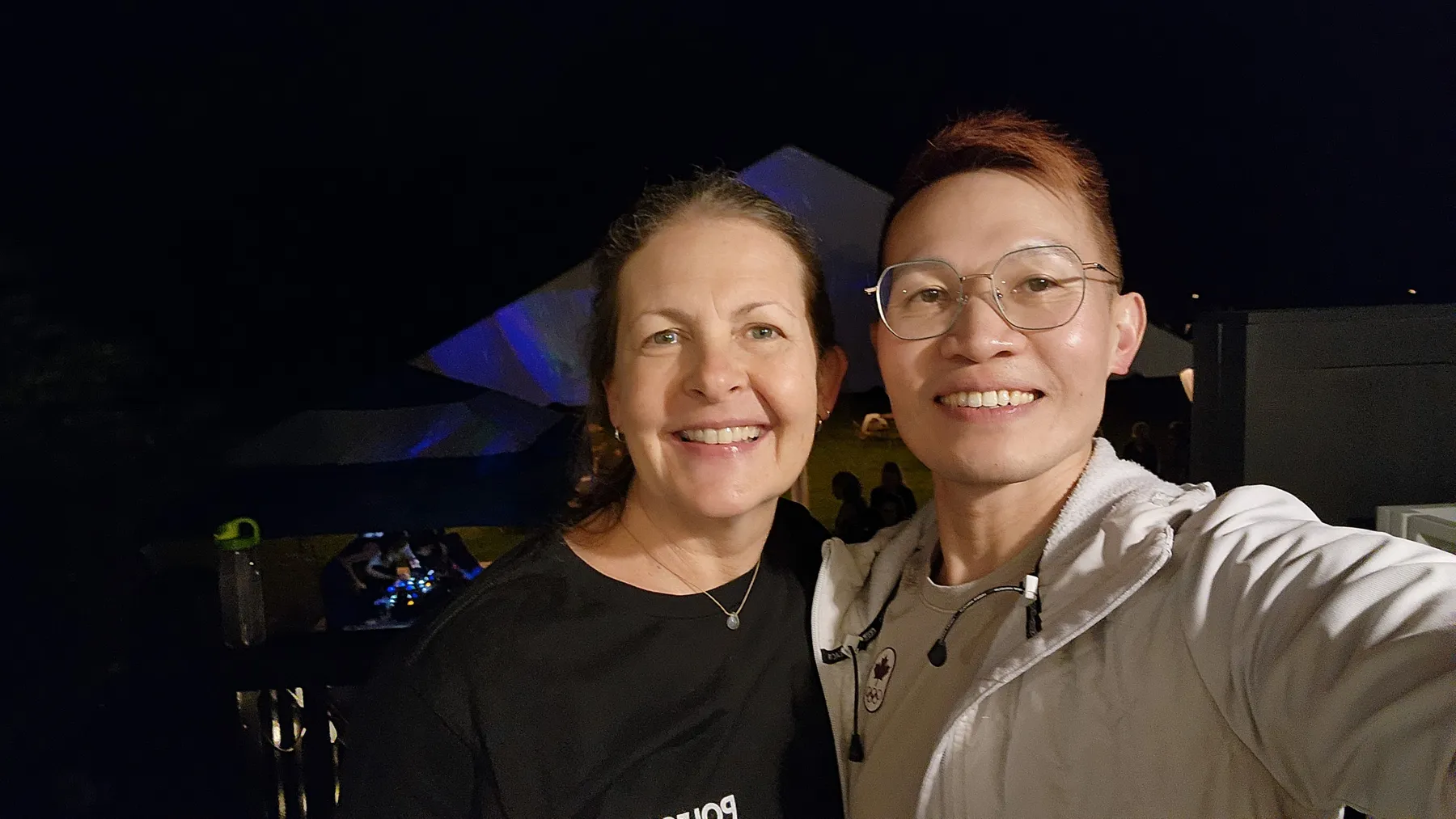 Gary Fok with Shelly Power, VP International Education at Polestar Pilates and co-founder of Polestar Pilates Center Miami.